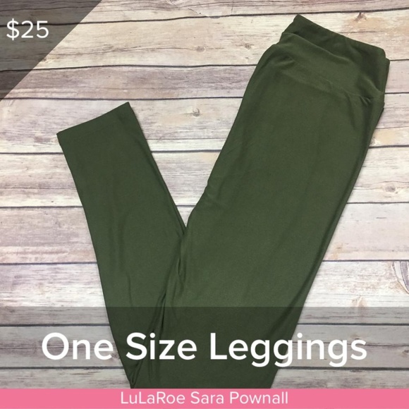 LuLaRoe Pants - LuLaRoe One Size Army Green Leggings